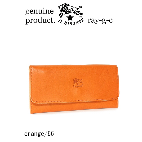 IL BISONTE イルビゾンテ 財布 3つ折り スリム ロングウォレット 長  