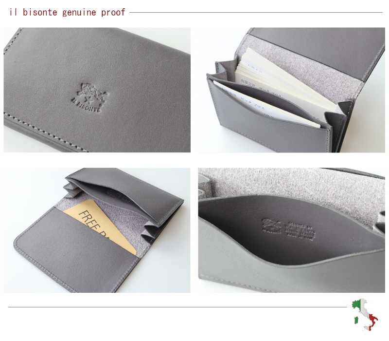 IL BISONTE イルビゾンテ 名刺入れ カードケース 3POCKET