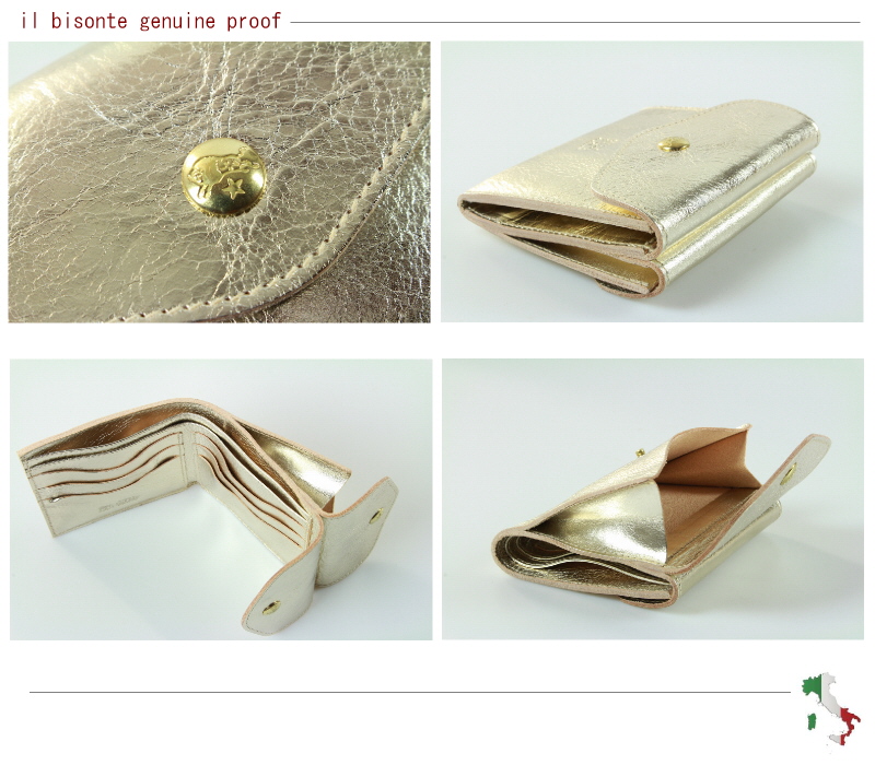 IL BISONTE イルビゾンテ 財布 ダブルフラップ ロングウォレット