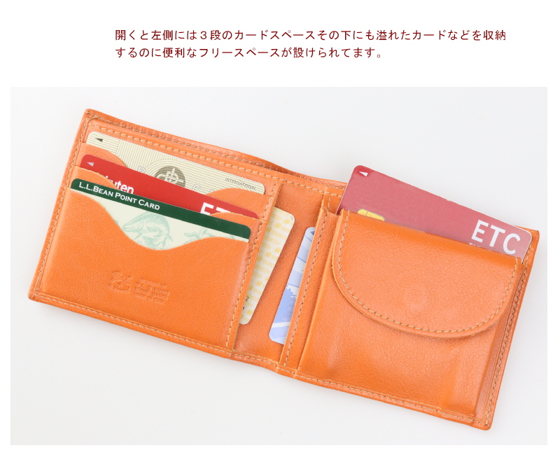 【IL BISONTE】2つ折りウォレット IL BISONTE｜二つ折りミニウォレット 財布 レザー 54202310040