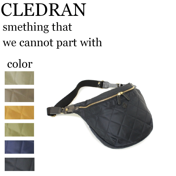 CLEDRAN キルティング　ボディバッグ　カーキ CLEDARAN キルティング ボディバッグ カーキ - メルカリ