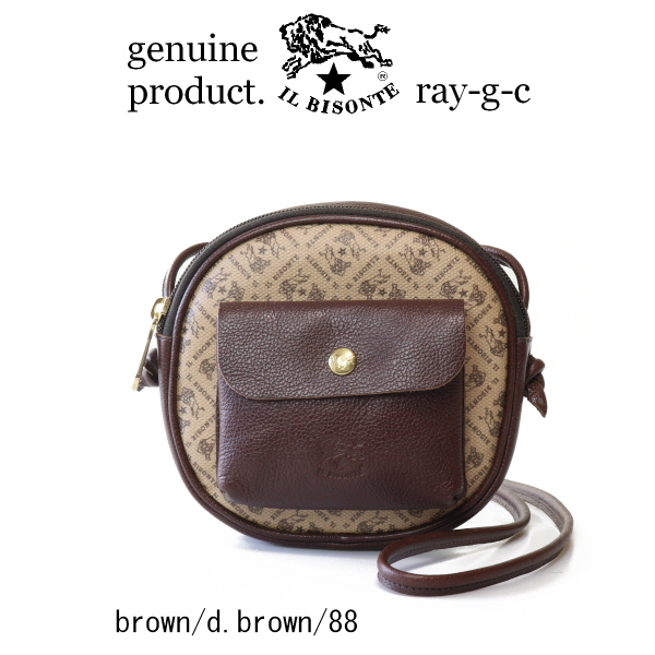 IL BISONTE（イルビゾンテ） バッグ フラット モノグラムサークルミニ