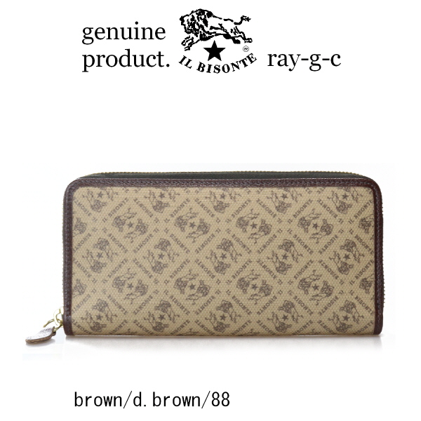 イルビゾンテ 財布 IL BISONTE モノグラム ロングジップウォレット 〔 2026年 新作 〕 長財布  54_1_ 54262305128 メンズ レディース  商品番号 IB-26-05128 )の画像