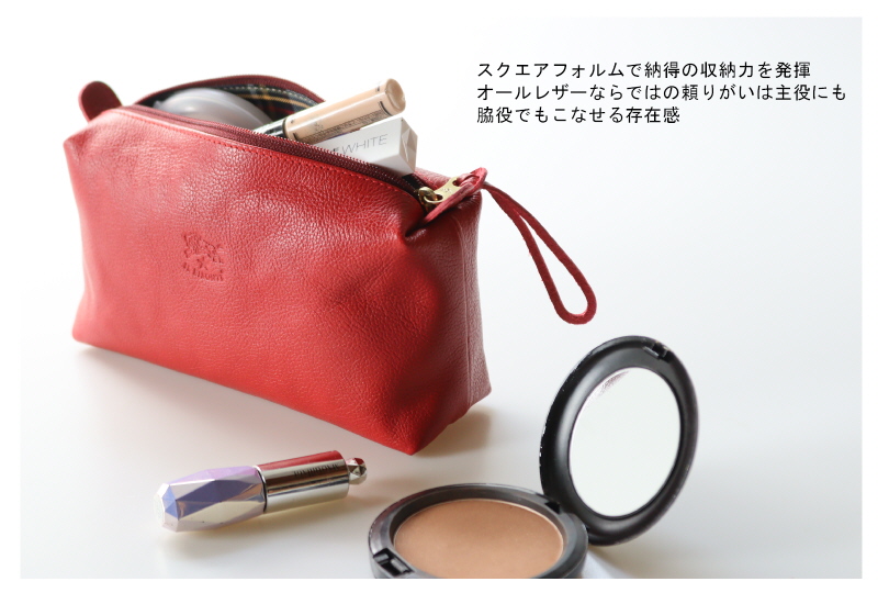 IL BISONTE イルビゾンテ ポーチ レザースクエア 54_1_