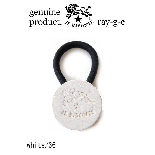 IL BISONTE（イルビゾンテ） ヘアゴム ロゴ レザーヘアーアクセ