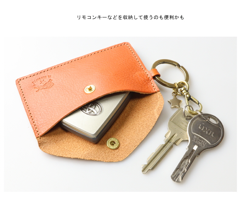 驚きの価格 BISONTE IL イルビゾンテ キーリング付き 名刺入れ カードケース 小物