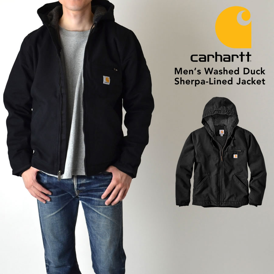 Carhartt カーハート 104392 WASHED DUCK SHERPA-LINED JACKET 