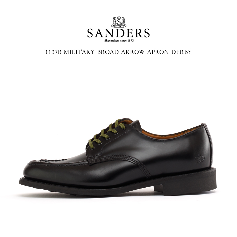 ト*ス様 MilitaryBroad-ArrowApronDerby【SANDE SANDERS（サンダース） 1137B MILITARY BROAD ARROW APRON DERBY