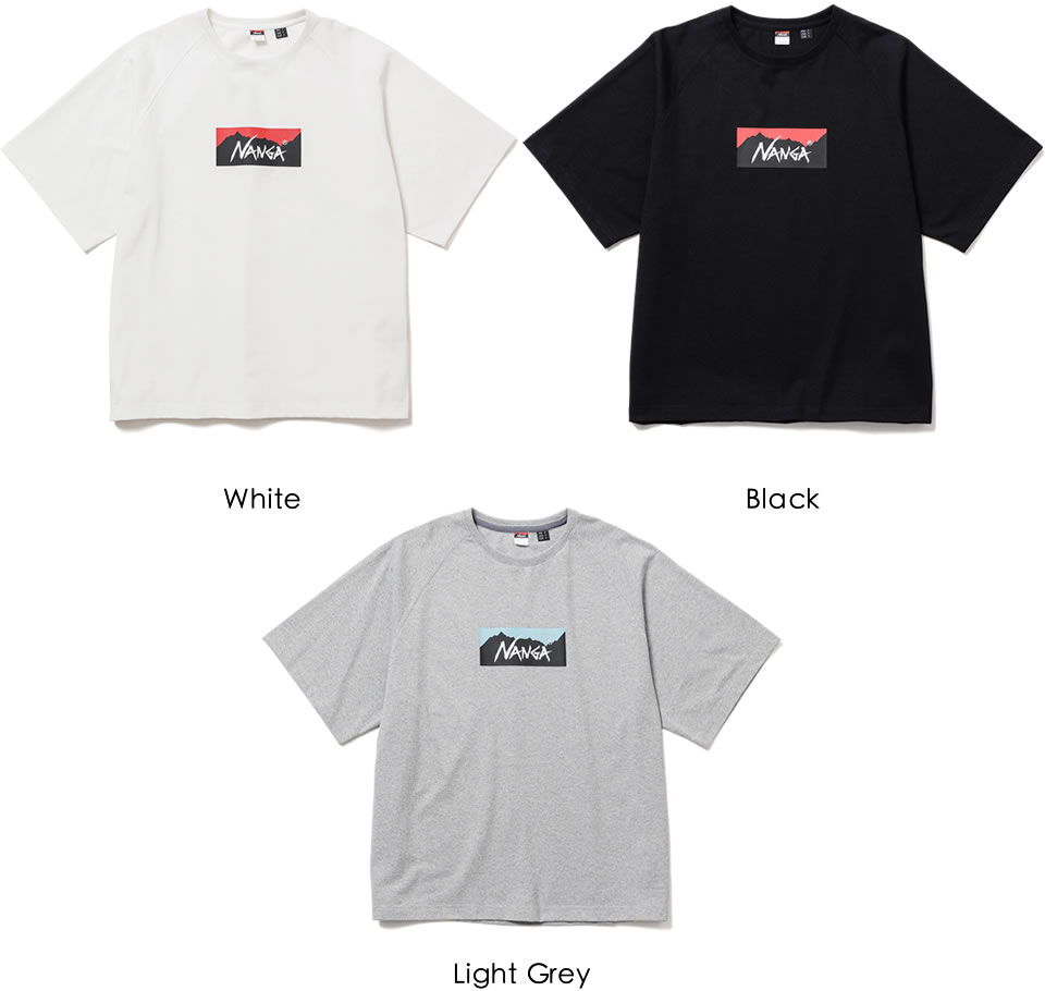 NANGA（ナンガ） ECO HYBRID BOX LOGO LOOSE FIT S/S TEE ボックスロゴ