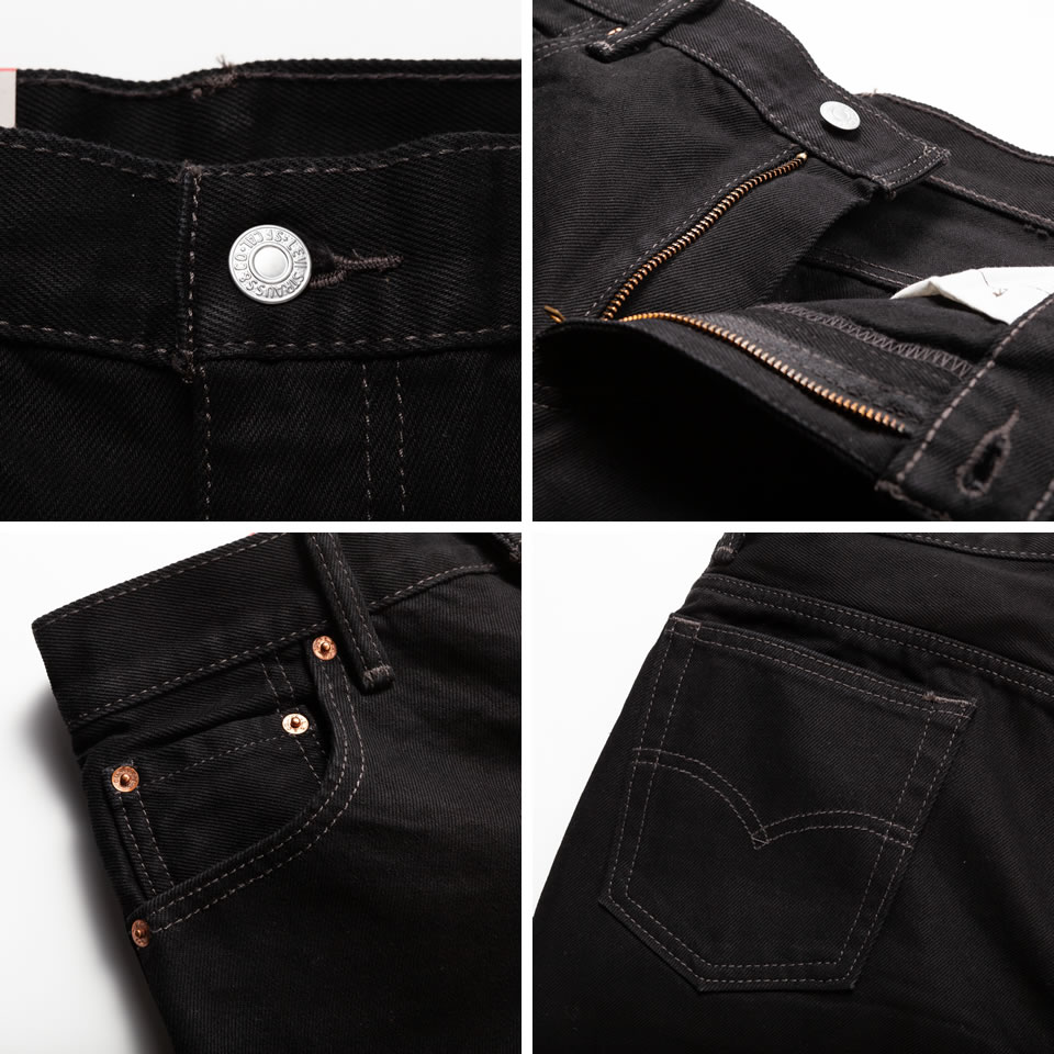 Levi's リーバイス517 ブーツカット ブラックアウト デニム