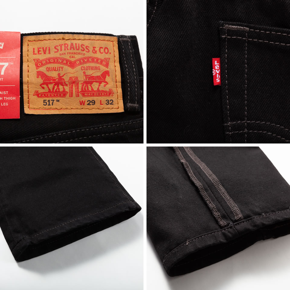 Levi's リーバイス517 ブーツカット ブラックアウト デニム Levi's リーバイス517 ブーツカット ブラックアウト デニム