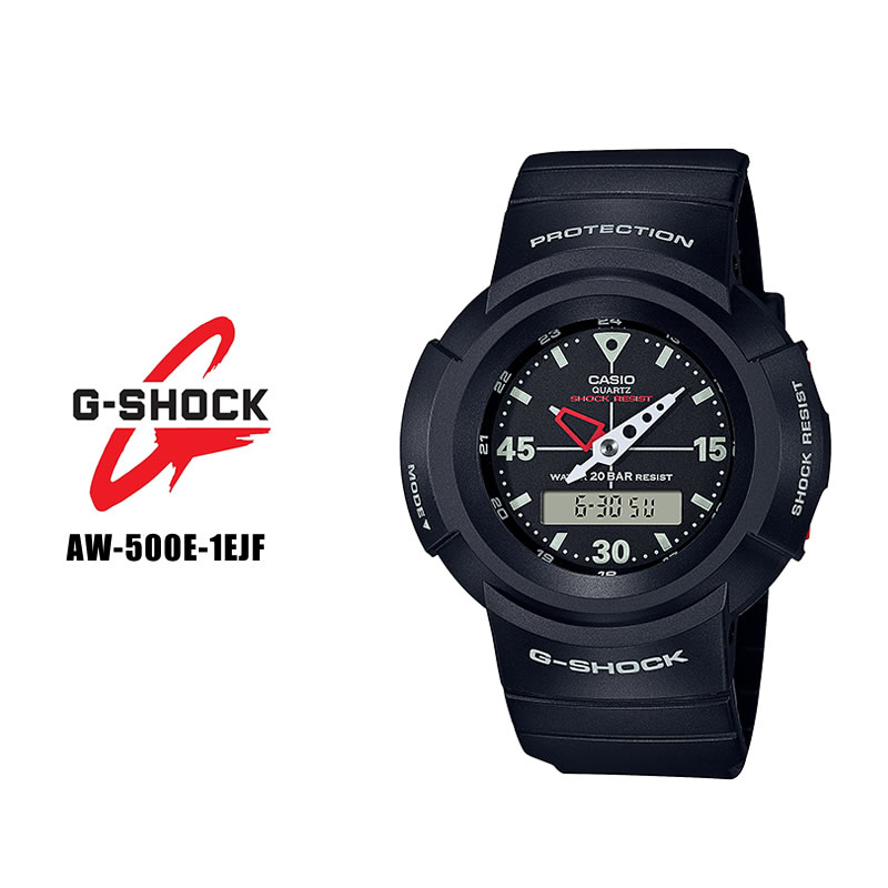 カシオ CASIO Gショック G-SHOCK AW-500E-1EJF ブラック文字盤 国内 