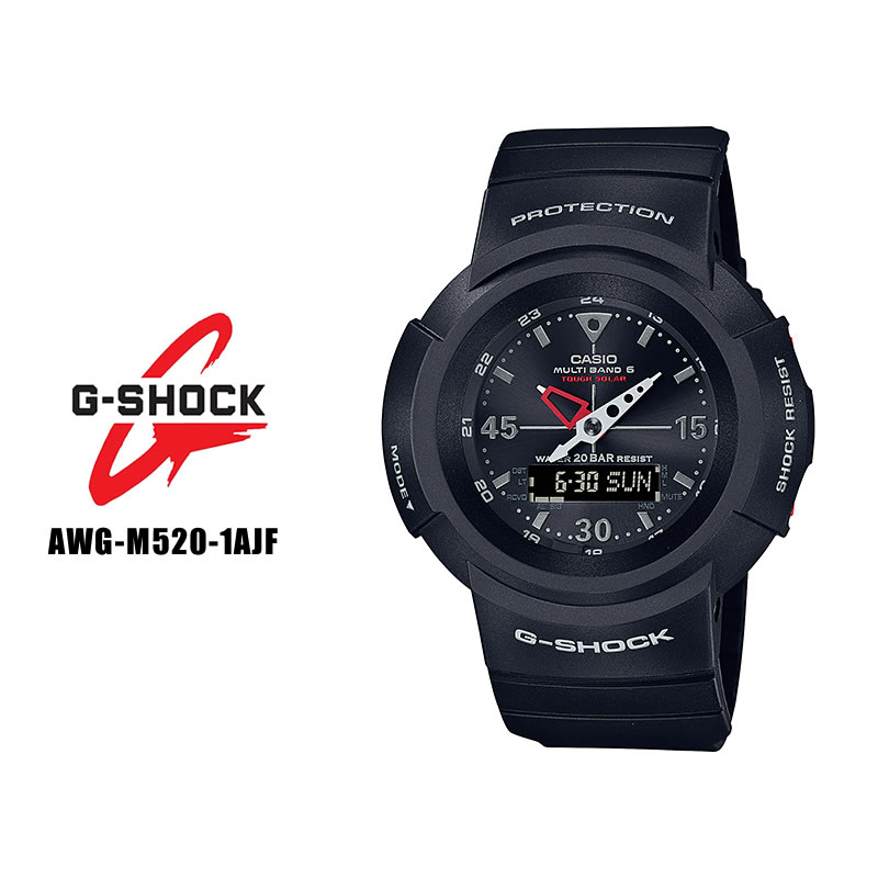 カシオ CASIO Gショック G-SHOCK AWG-M520-1AJF タフソーラー 電波時計