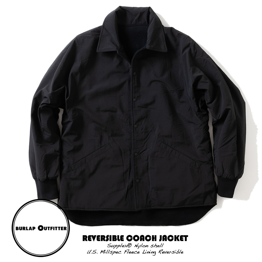 BURLAP OUTFITTER バーラップアウトフィッター リバーシブル コーチジャケット SUPPLEX NYLON