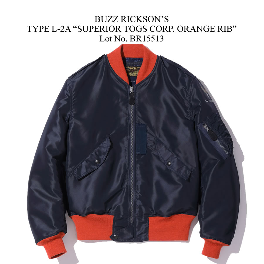 BUZZ RICKSON'S バズリクソンズ Type L-2A SUPERIOR TOGS CORP. ORANGE 