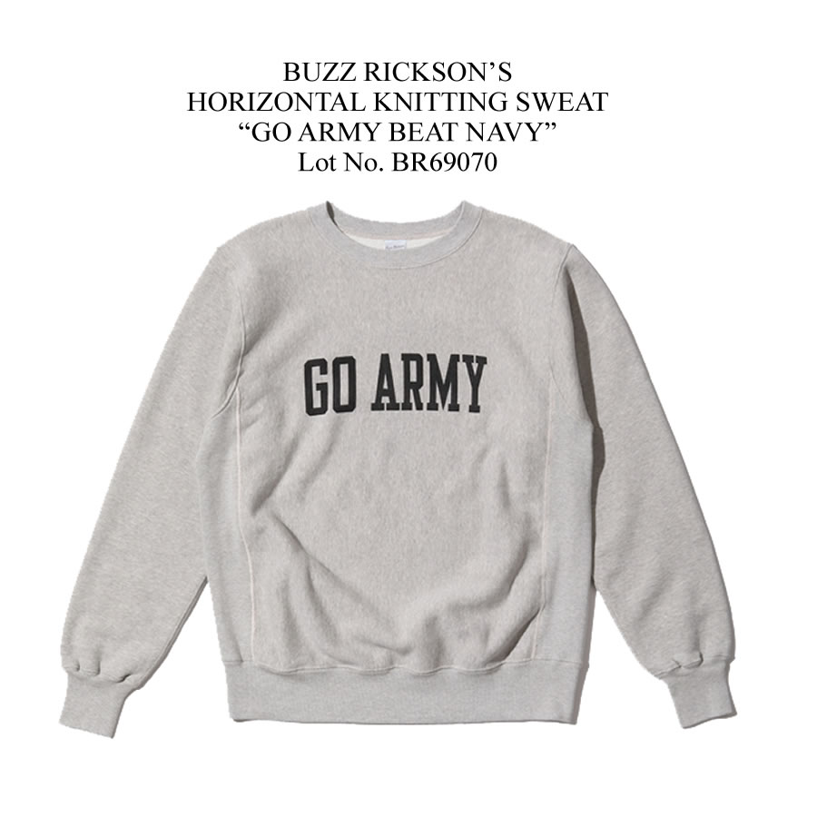 BUZZ RICKSON'S バズリクソンズ GO ARMY BEAT NAVY スウェット