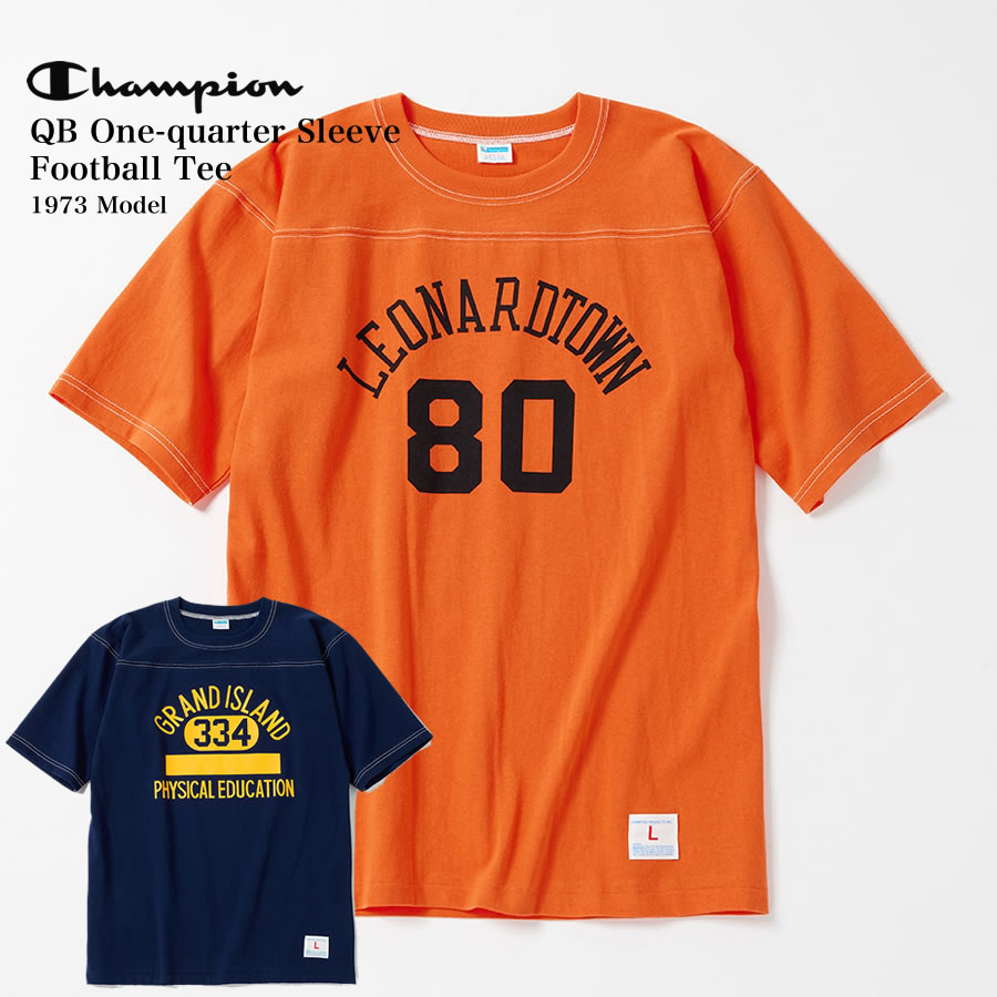 チャンピオン Champion トルートゥーアーカイブス クォーターバックフットボールTシャツ 1973 Model C3-Z322