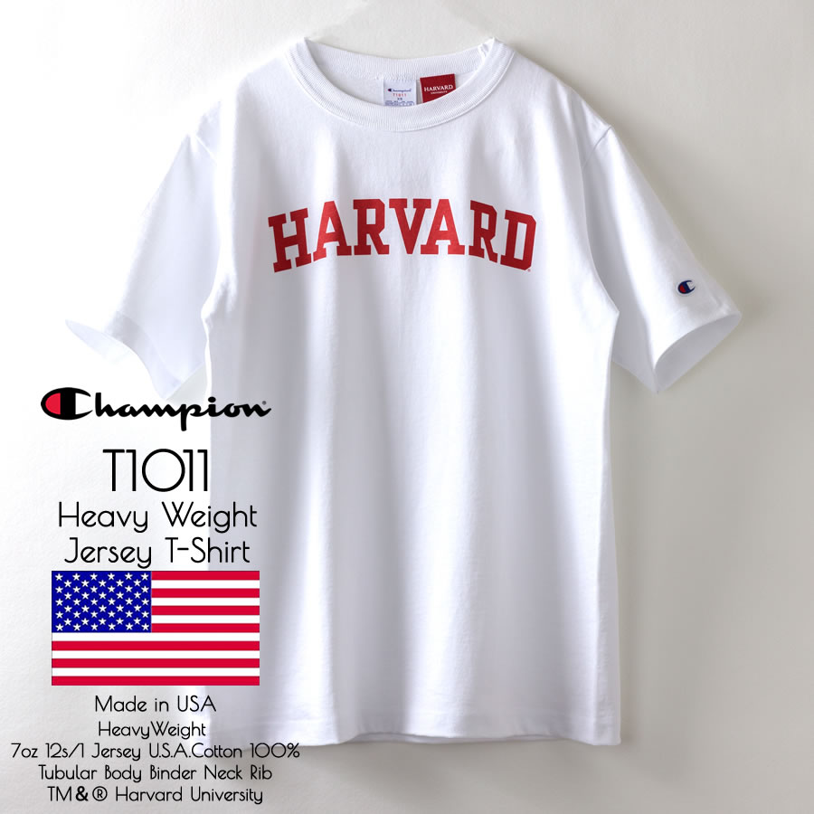 緑黄色社会 チャンピオンTシャツ Lサイズ CHAMPION ホワイト 白 Champion チャンピオン T1011 Tシャツ HARVARD 米国製 C5-B307