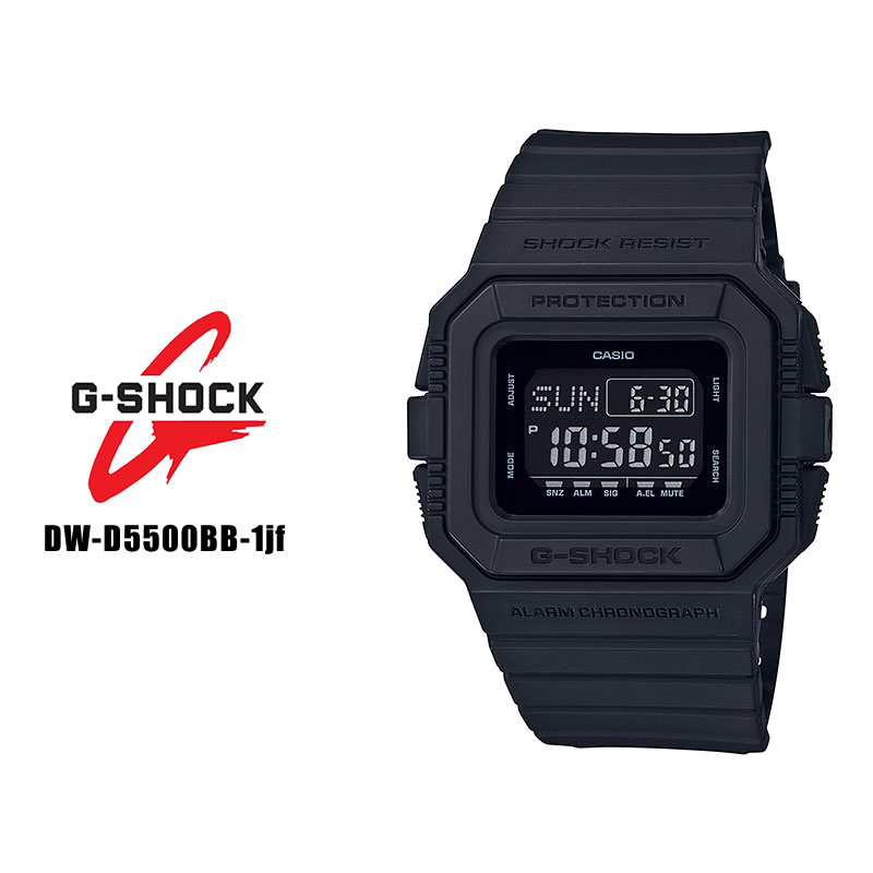 カシオ CASIO Gショック G-SHOCK 5500 SERIES DW-D5500BB-1JF ブラック