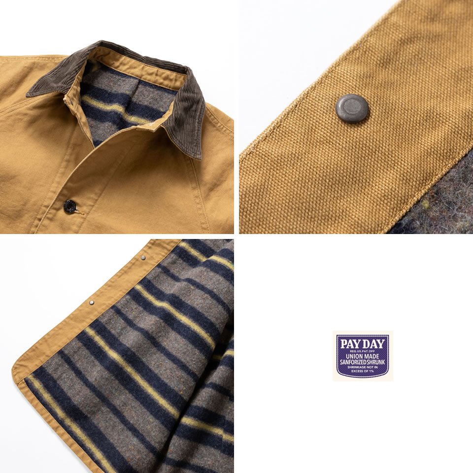 PAYDAY（ペイデイ） 40's WW2 BLANKET COVERALL DUCK CAMEL