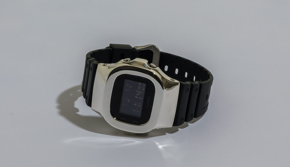 G-SHOCK RAYCLASSICS 5600 CUSTOM BEZEL MIRROR SILVER 腕時計用