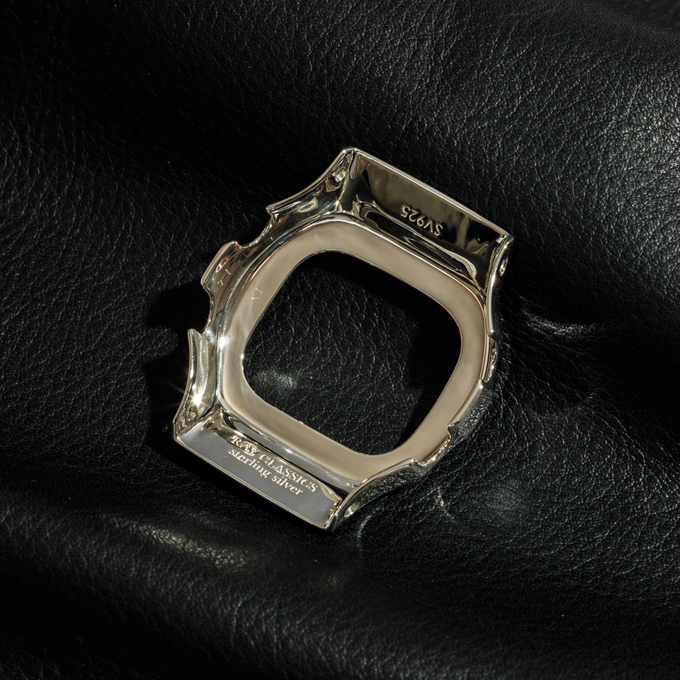 G-SHOCK RAYCLASSICS 5600 CUSTOM BEZEL MIRROR SILVER 腕時計用