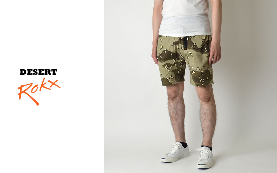 ROKX（ロックス） ROKX MG CAMOUFLAGE CLIMBING SHORTS カモフラ