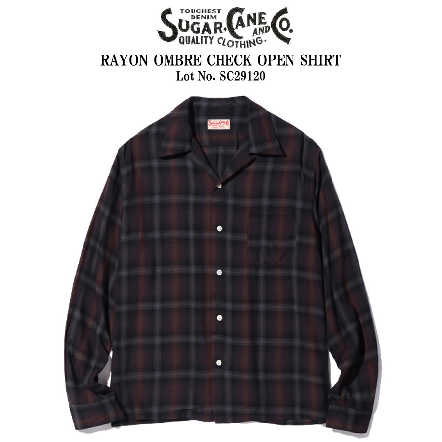 SUGAR CANE シュガーケーン オンブレーチェック オープンカラーシャツ 東洋エンタープライズ SC29120 : rc-sc29120 :  RAY CLOTHING CO. - 通販 - Yahoo!ショッピング