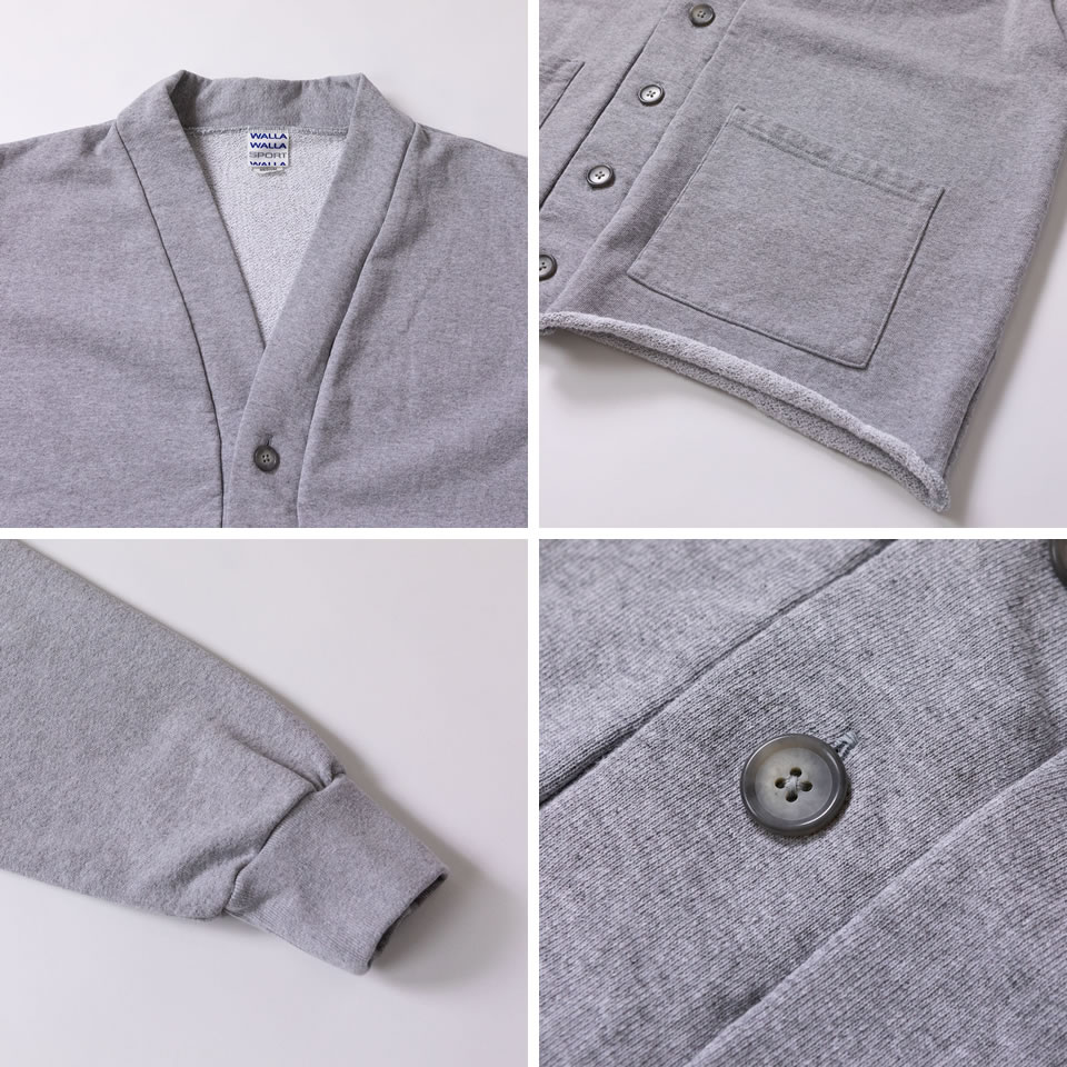 WALLA WALLA SPORT（ワラワラスポーツ） 13oz CARDIGAN スウェット