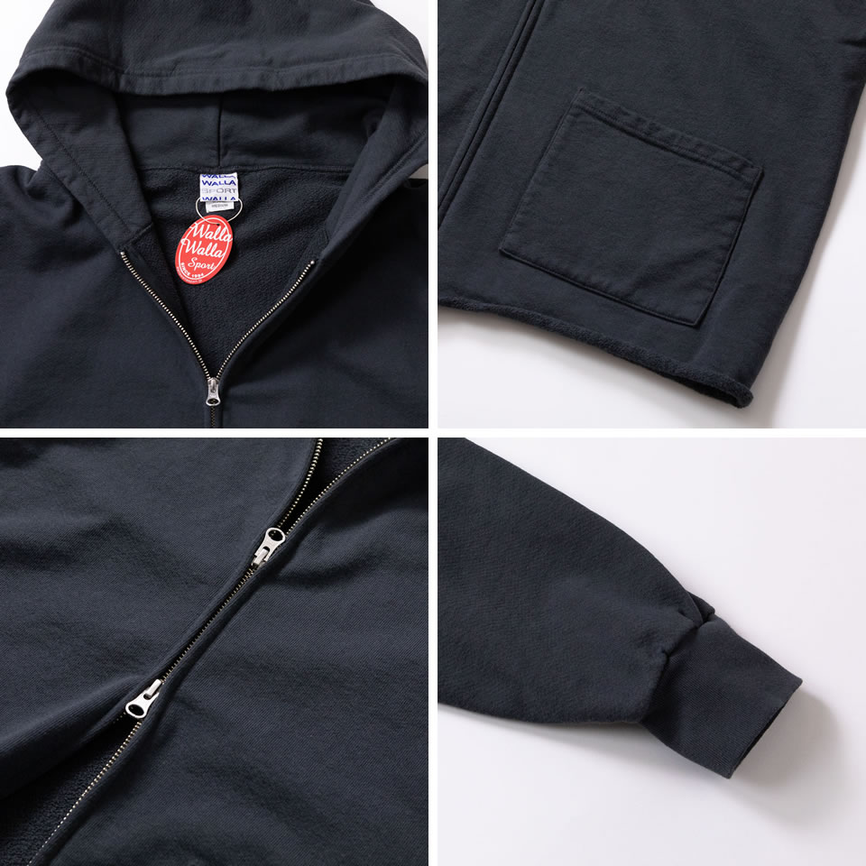WALLA WALLA SPORT（ワラワラスポーツ） 13oz FULL ZIP HOODIE