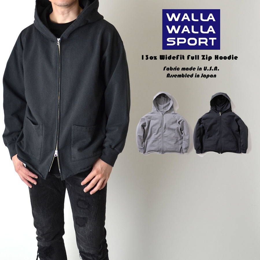 【新品・未使用】ワラワラスポーツ ジップパーカー 13oz 定価2万円 M WALLA WALLA SPORT（ワラワラスポーツ） 13oz FULL ZIP HOODIE 13