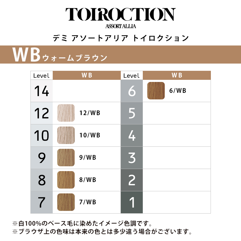 デミ アソートアリア トイロクション ブラウンライン 80g 1剤 ウォームブラウン | 【メール便対応4個まで】 6/WB 7/WB 8/WB 9/WB 10/WB 12/WB 高彩度 染毛剤 |  | 01