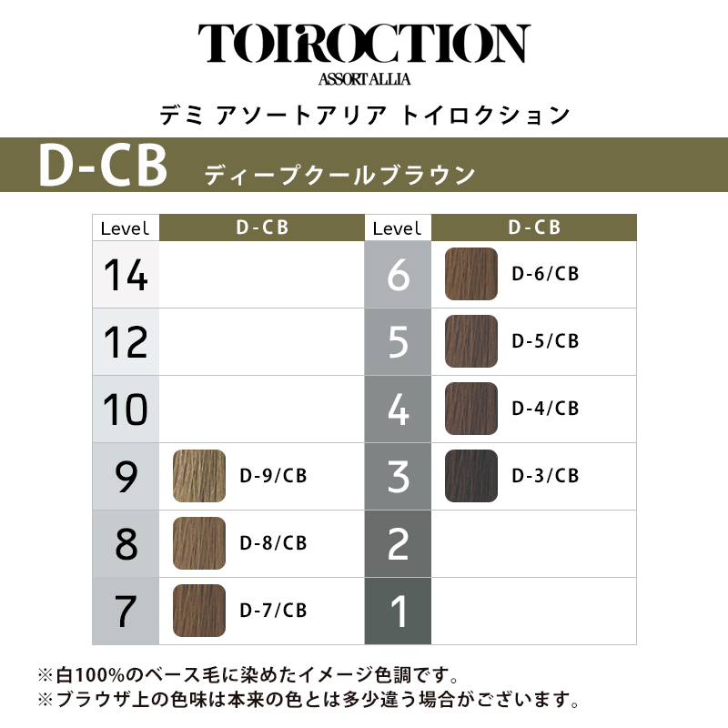 デミ アソートアリア トイロクション ブラウンライン 80g 1剤 ディープクールブラウン | 【メール便対応4個まで】 D-3/CB D-4/CB D-5/CB D-6/CB D-7/CB D-8/CB |  | 01