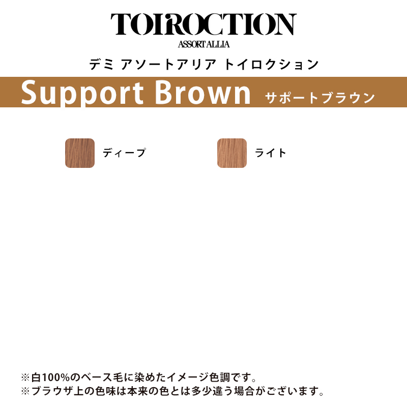 デミ アソートアリア トイロクション サポートブラウン 80g 1剤 | 【メール便対応4個まで】 ディープ ライト ニュアンスカラー 高彩度 染毛剤 アルカリカラー |  | 01