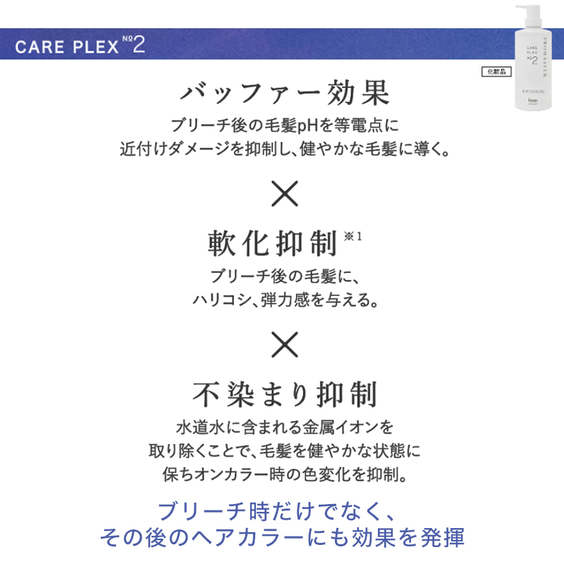 ケアプレス No.1 & No.2 セット + パワーブリーチ 500g 7月31日16時まで特別セット】ホーユー プロマスター パワー
