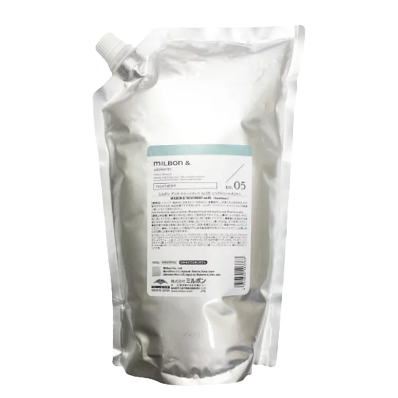 ミルボン アンド トリートメント no.05|200g 500g 1000g 詰替え 詰め替え 詰替用 レモン ムスク 柑橘 フレッシュ 麝香 ジャコウ 甘い ボタニカルオイル 配合 | MILBON & | 03