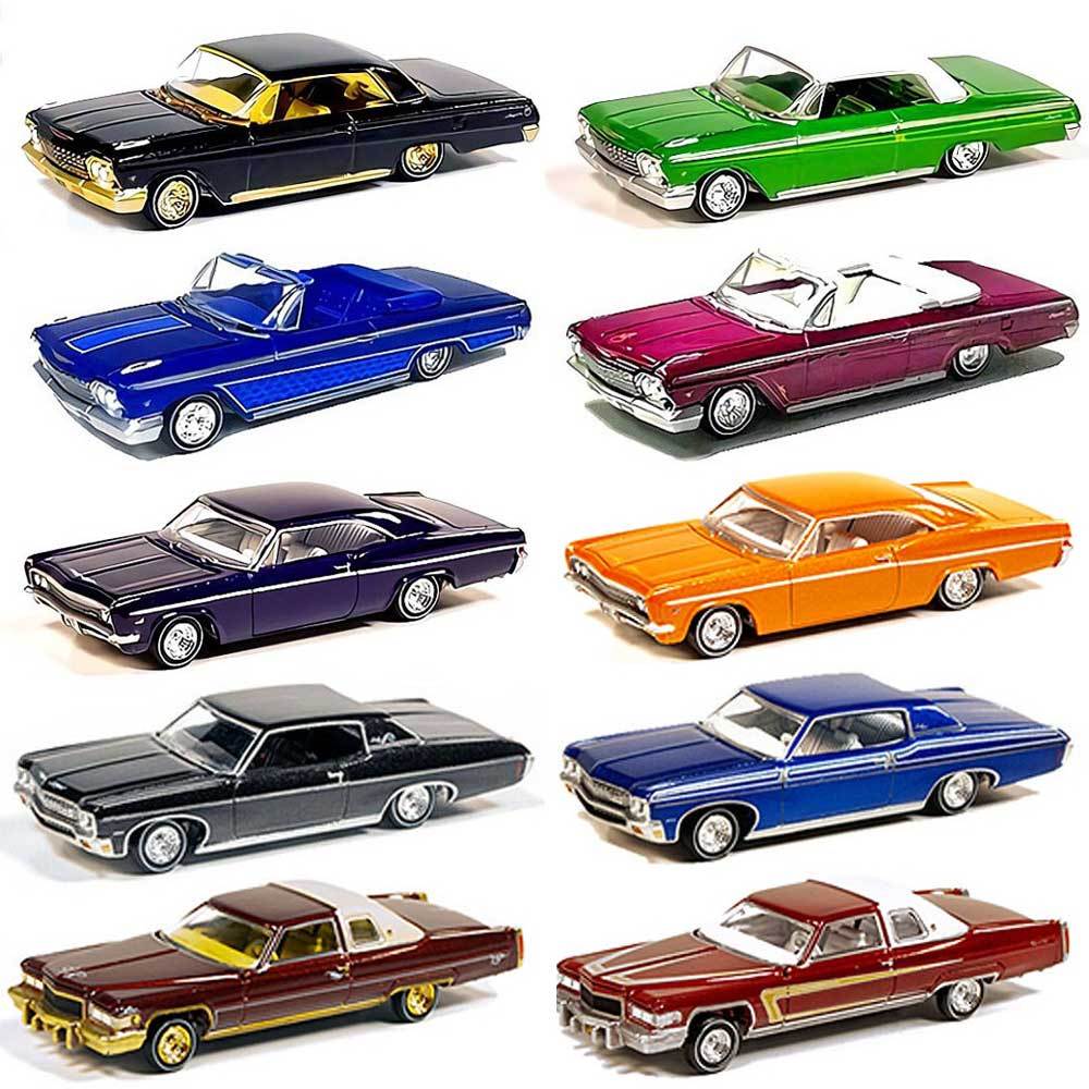 好評 Auto World オートワールド Custom Lowriders 1 64 ダイキャストミニカー Mijo ローライダー 10台コンプリートセット 5車種2色展開 驚きの安さ Www Thedailyspud Com