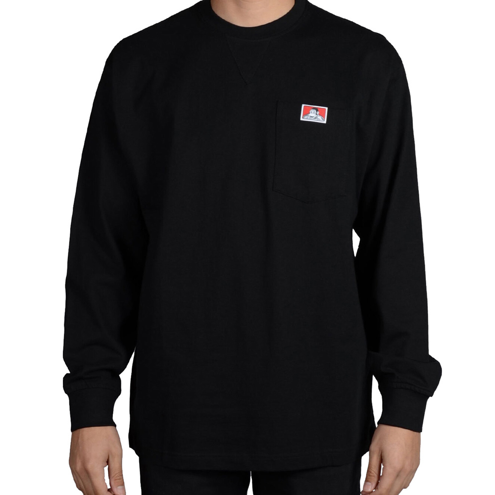 Ben Davis/ベンデイビス 長袖ポケットTシャツ 7oz BenDavis Heavy Duty Long Sleeve Pocket T- Shirt (ブラック) V8b0psn8ZH, トップス - panamericanschool-pa.net