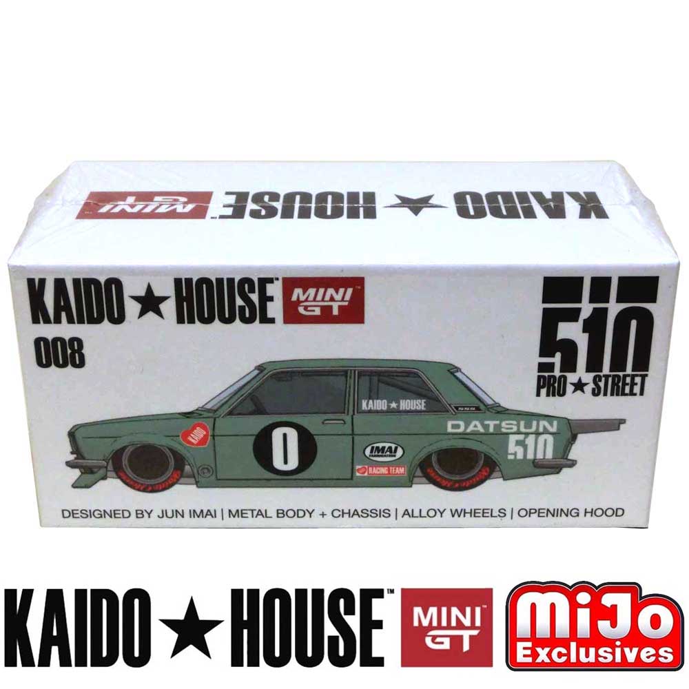 Kaido House/街道ハウス ミニカー 1/64 Mijo 限定 MiniGT x KaidoHouse Datsun 510  ProStreet KDO510 (ミントグリーン) :43093322012:RayRay - 通販 - Yahoo!ショッピング