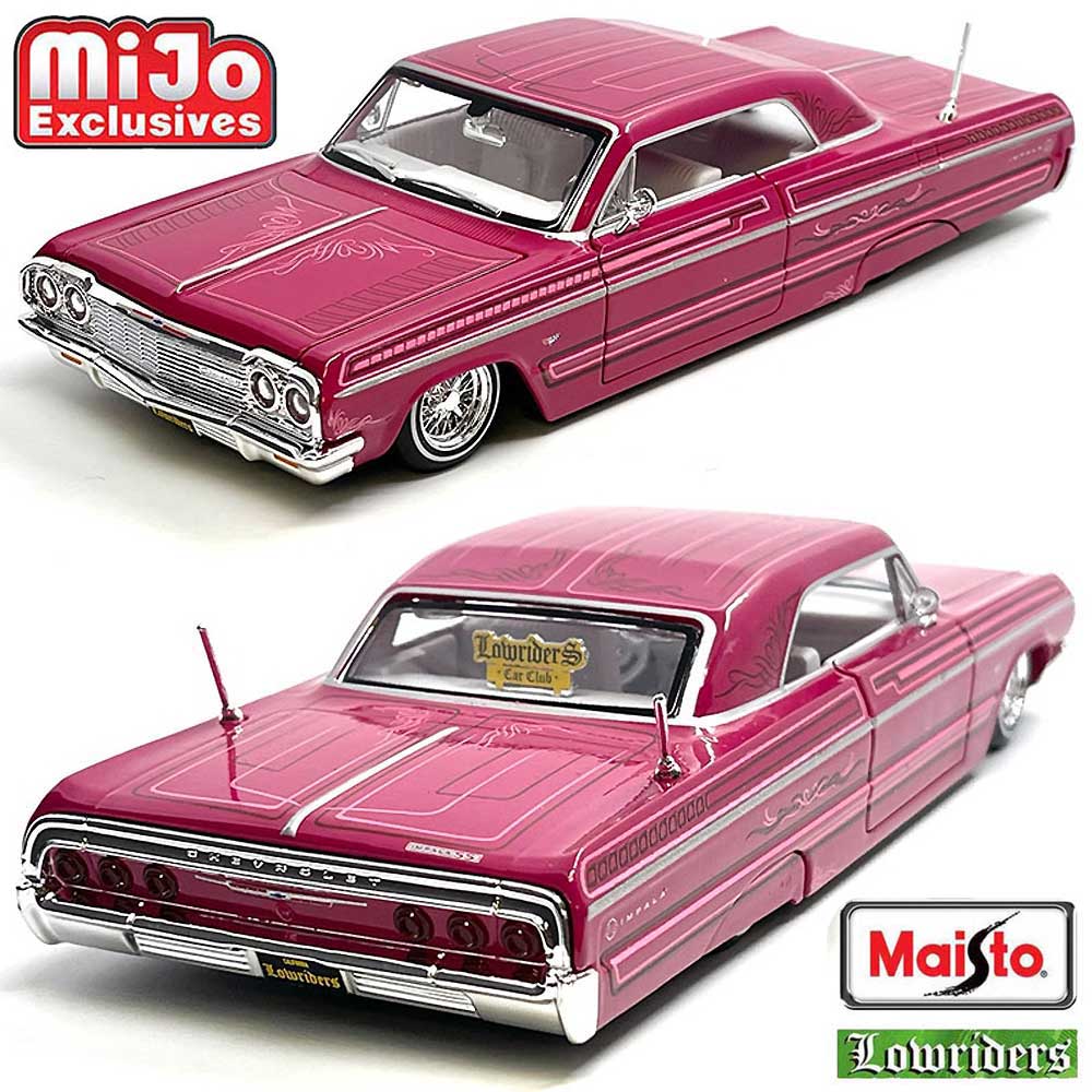 Maisto/マイスト Mijo 限定 Lowriders 1/24 ミニカー ローライダー インパラ 1964 Chevy Impala SS  Lowrider (ピンク) : 43093324021 : RayRay - 通販 - Yahoo!ショッピング