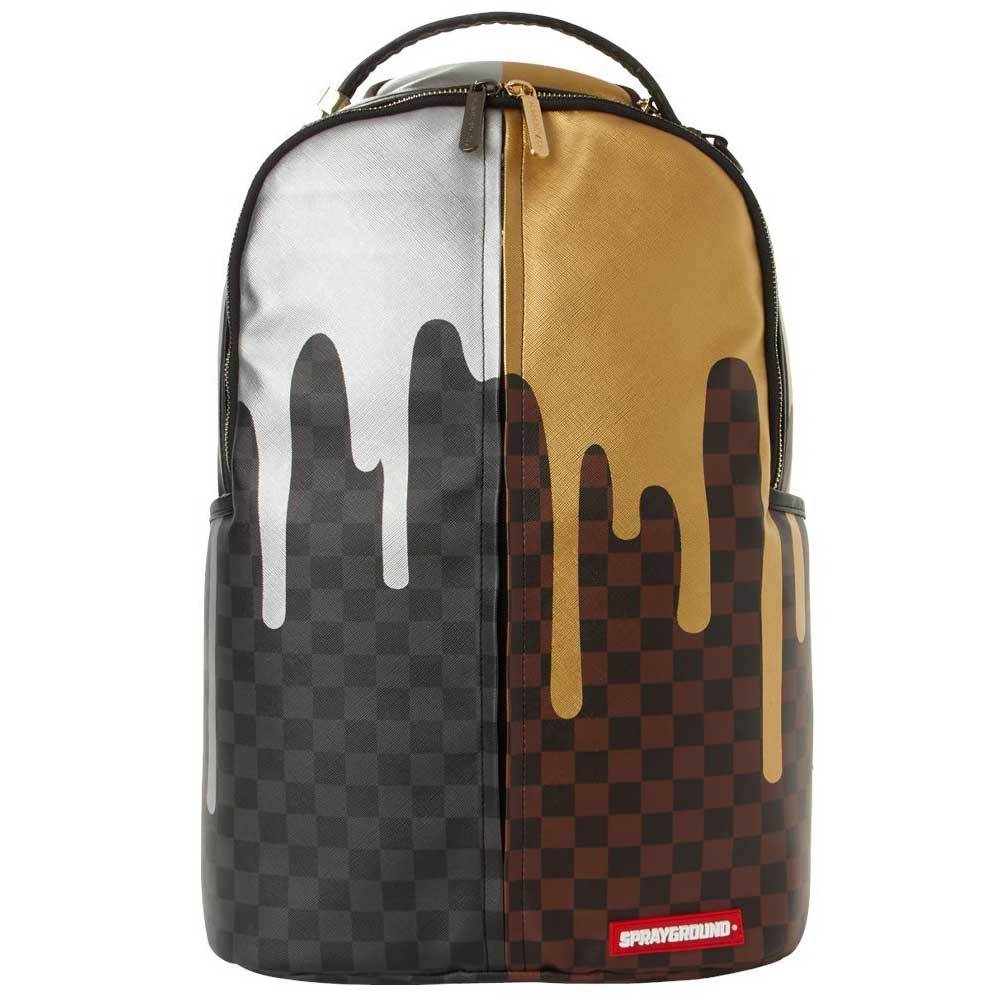 Sprayground/スプレーグラウンド バックパック Double Drip Backpack (ブラック/ブラウン)