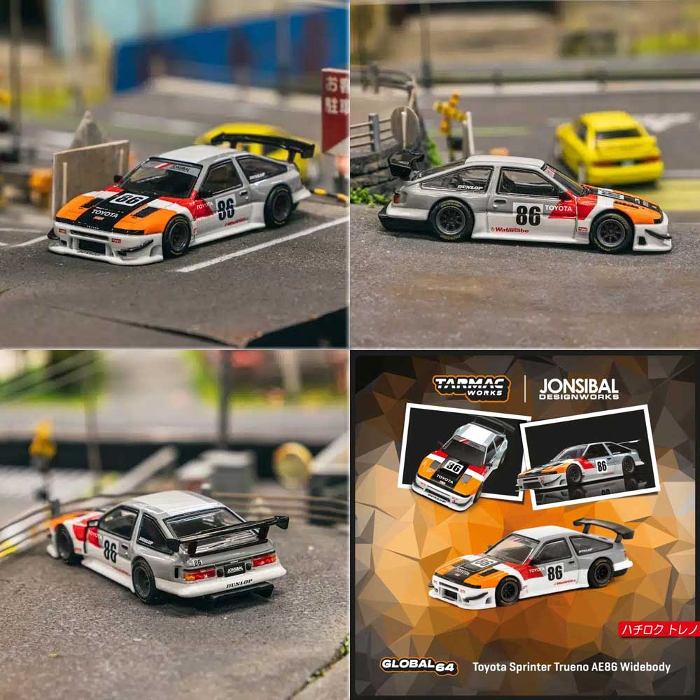 ターマックワークス 1/64 トヨタ スプリンター トレノ AE86 ワイド Amazon | ターマックワークス 1/64 トヨタ スプリンター トレノ