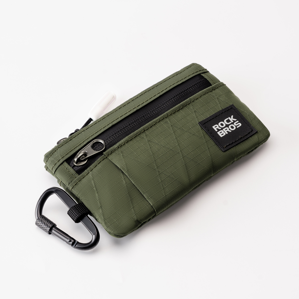 ROCKBROS バイク ミニポーチ カラビナ付き バッグ リュックに スリム