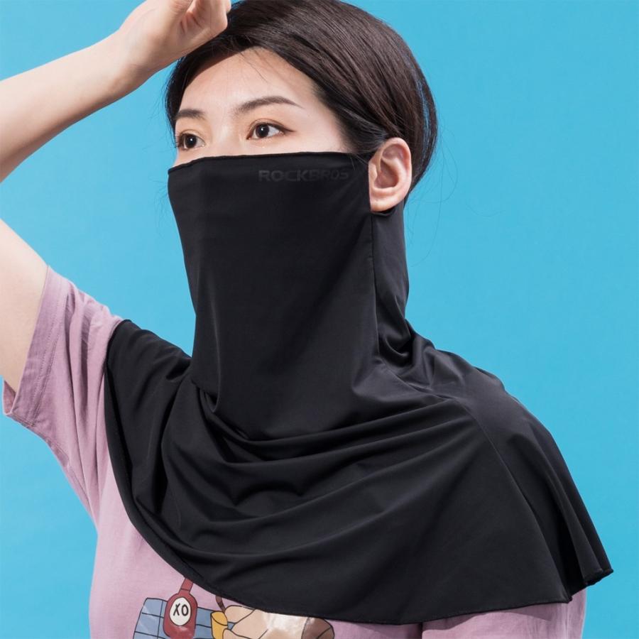 冷感マスク 首肩 UV 360度 フェイスマスク フェイスカバー ランニング スポーツ｜rbi｜02
