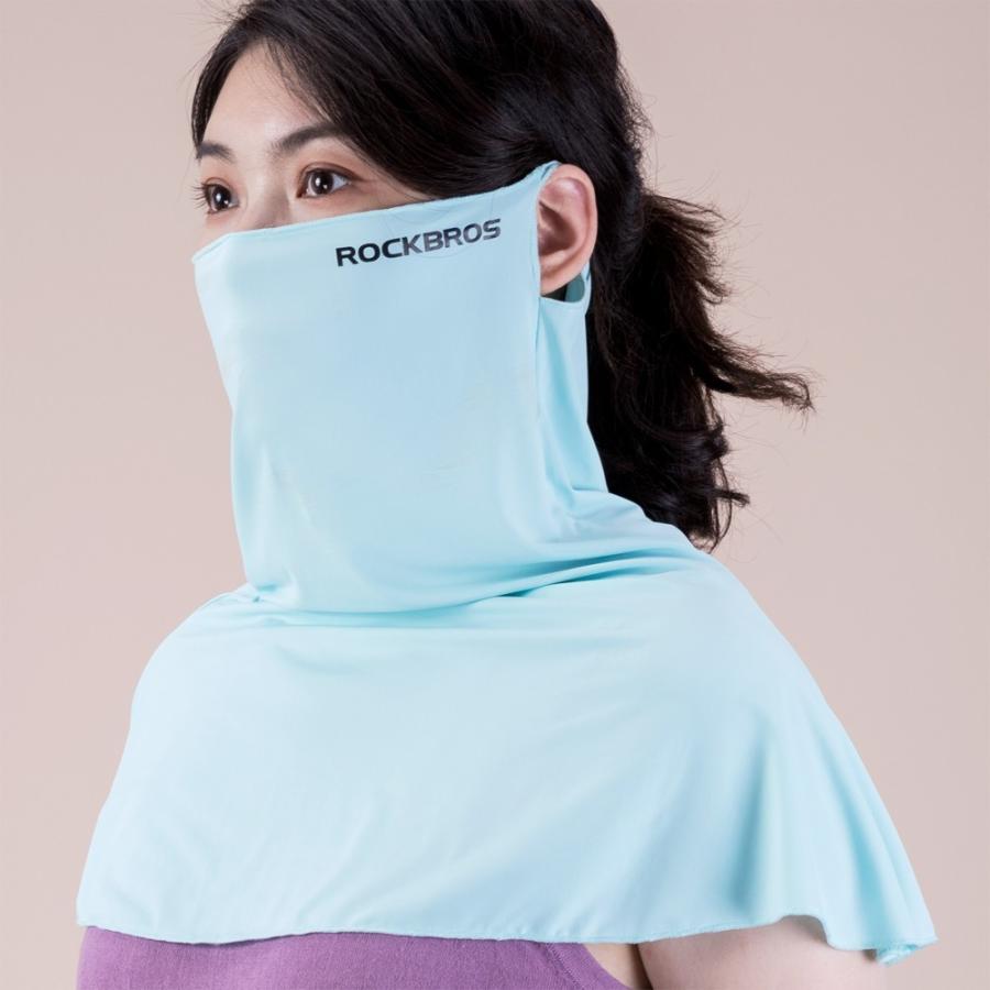 冷感マスク 首肩 UV 360度 フェイスマスク フェイスカバー ランニング スポーツ｜rbi｜04