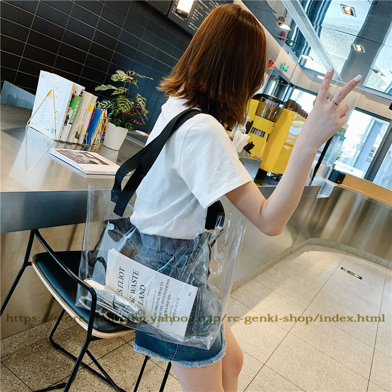 LUV IS TRUE★人気★BE STAR CLEAR BAG クリアー透明 PVCバッグ LUV IS TRUE☆人気☆BE STAR CLEAR BAG クリアー透明 PVCバッグ