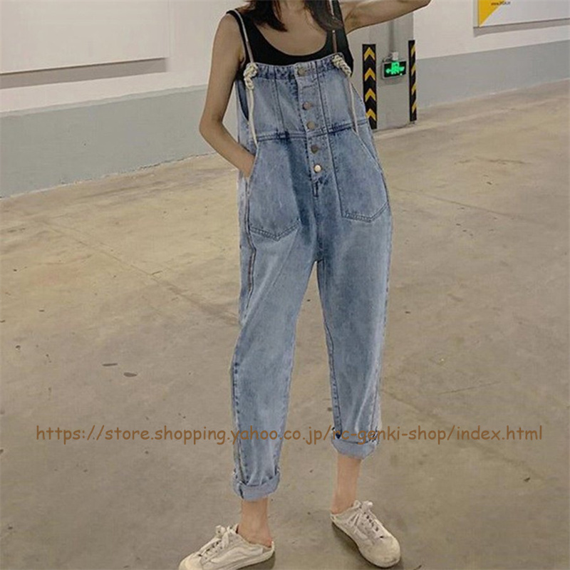 オールインワン サロペット デニムパンツ オーバーオール　新品 楽天市場】デニムサロペット オーバーオール オールインワン