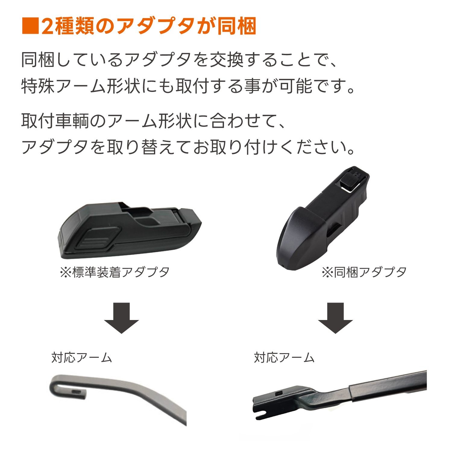 エアロフラットワイパー左右2本SET  フォレスター H30.7~(2018.7~) SK9・SKEスバル（SUBARU） FESCO｜rcanext｜04