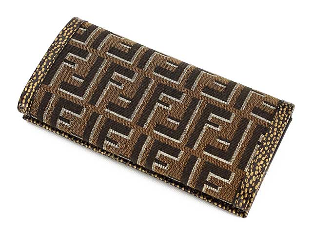 フェンディ fendi ズッカ柄二つ折り長財布 8m0000-00fqd-f0rxv