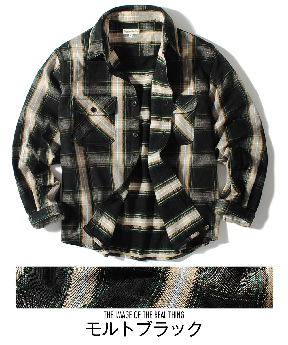 チェックシャツ メンズ 厚手 チェックネルシャツ 長袖シャツ 暖かい